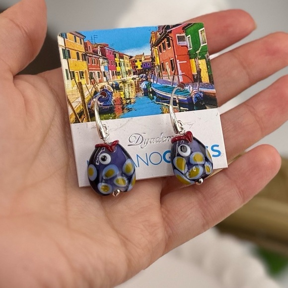 Authentic Murano Glass Earrings – Handcrafted in Italy - Picture 5 of 5